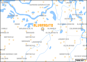 map of Alvaradito