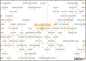 map of Alvaredo