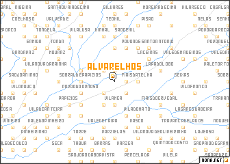 map of Alvarelhos