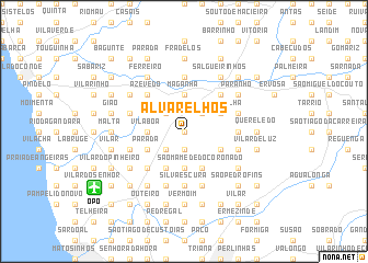 map of Alvarelhos