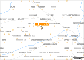 map of Alvares