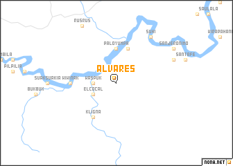 map of Alvares