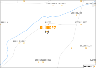 map of Álvarez