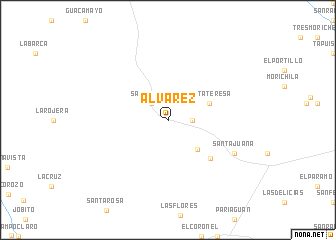 map of Álvarez