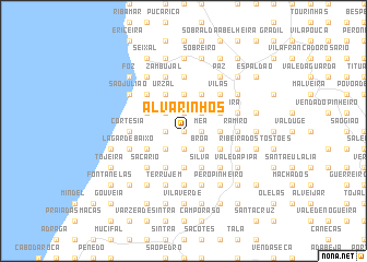 map of Alvarinhos
