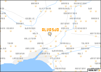 map of Älvasjö