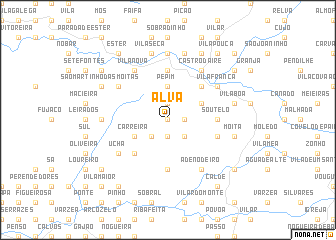 map of Alva