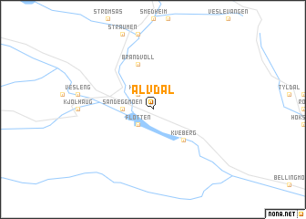 map of Alvdal