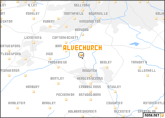 map of Alvechurch