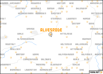 map of Alvesrode