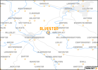 map of Alveston