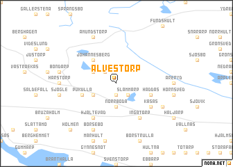 map of Alvestorp