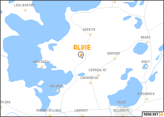 map of Alvie