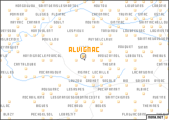 map of Alvignac