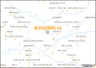 map of Alvignanello