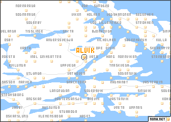 map of Alvik