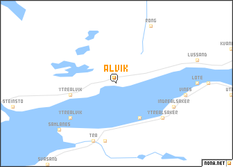 map of Ålvik