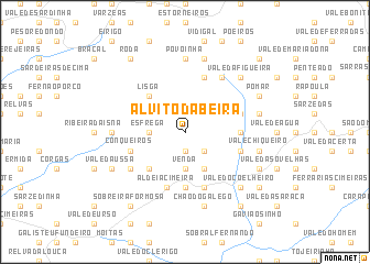 map of Alvito da Beira