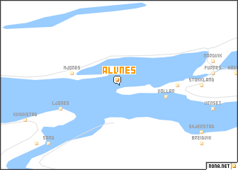 map of Alvnes