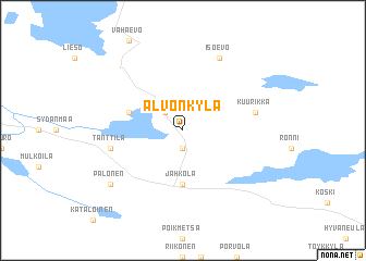 map of Alvonkylä