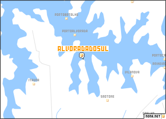 map of Alvorada do Sul