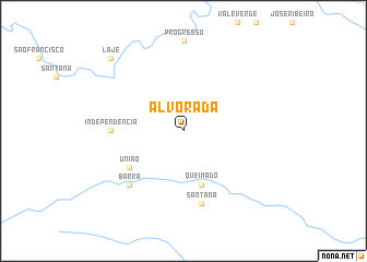 map of Alvorada