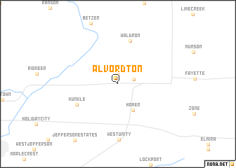 map of Alvordton