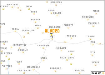 map of Alvord