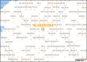 map of Alvorninha