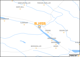 map of Älvros