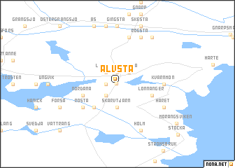 map of Älvsta