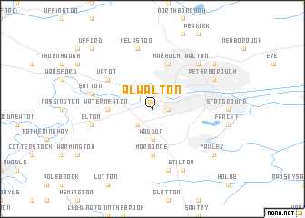 map of Alwalton