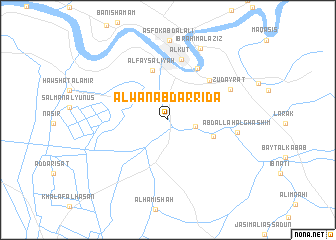 map of ‘Alwān ‘Abd ar Riḑā