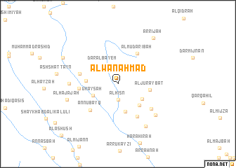 map of ‘Alwān Aḩmad