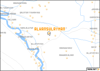 map of ‘Alwān Sulaymān