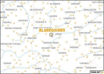 map of Alwardi Khān