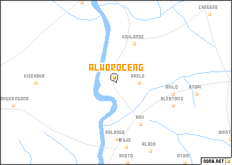 map of Alworoceng