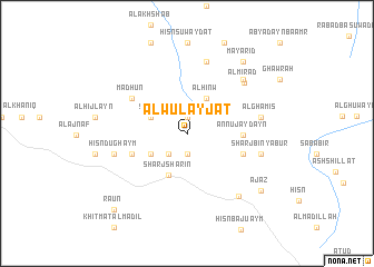 map of Al Wulayjāt