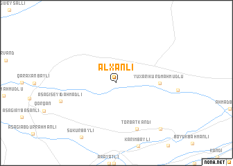 map of Alxanlı