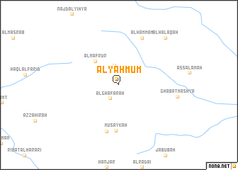 map of Al Yaḩmūm
