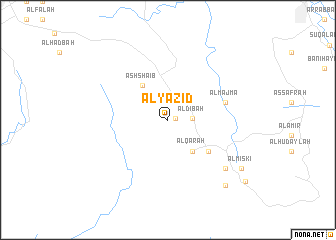 map of Al Yazīd