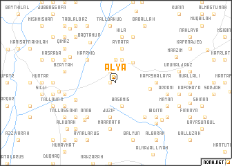 map of ‘Alyā