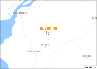 map of Alyunino