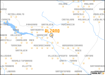 map of Alzano