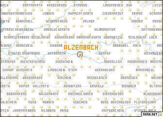 map of Alzenbach