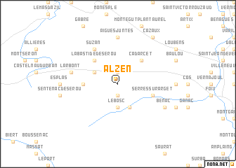 map of Alzen