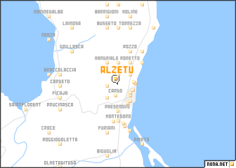 map of Alzetu