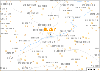 map of Alzey