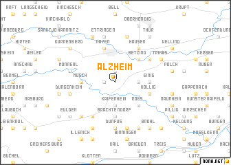 map of Alzheim
