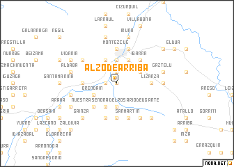 map of Alzo de Arriba